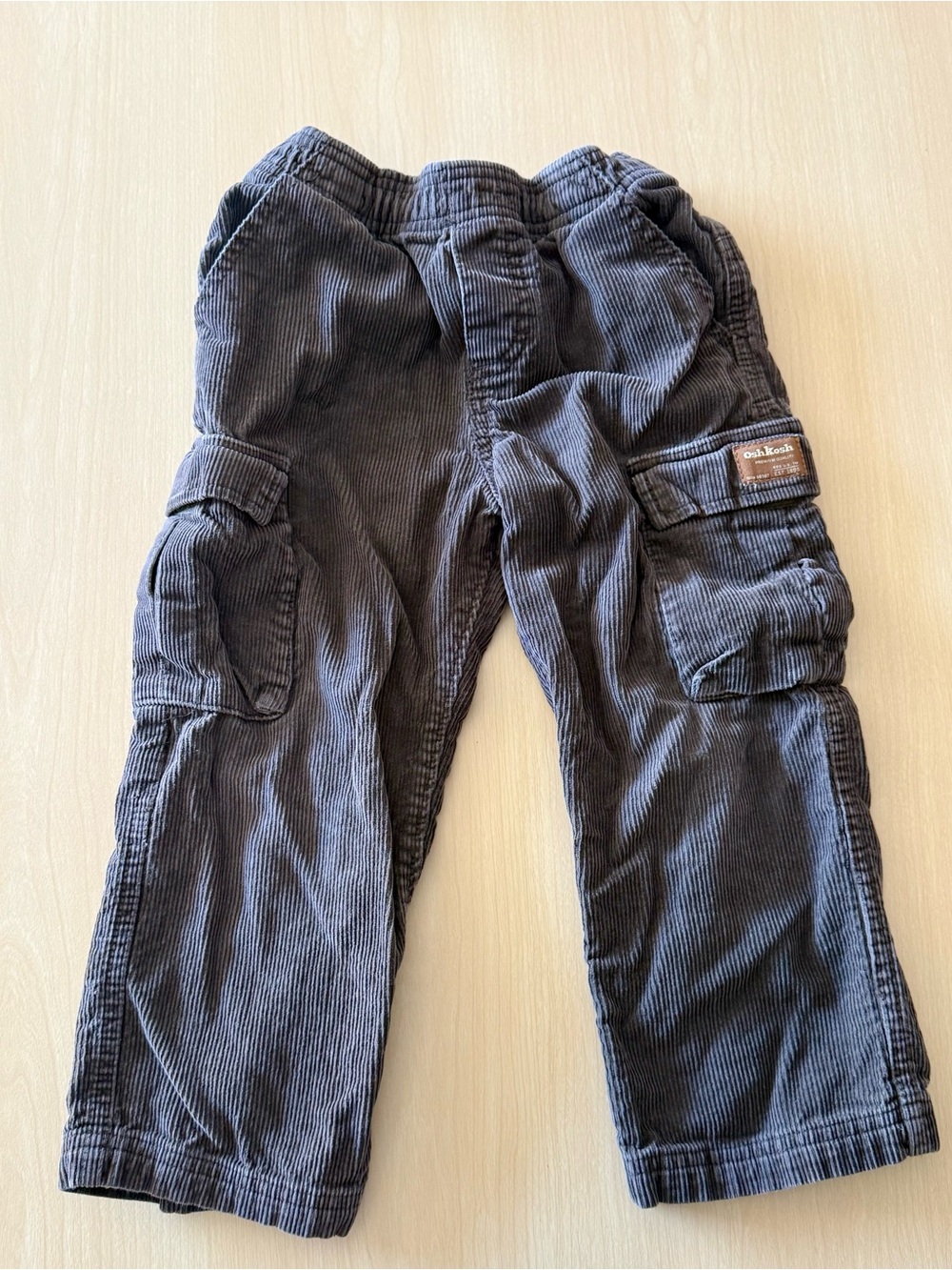 OshKosh B'gosh Dark Charcoal Corduroy Cargo Pants